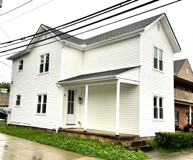 window and door installation on a house